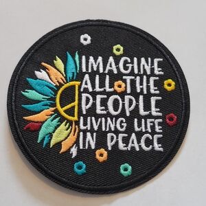 💀NEW 💀Peace Embroidered Patch